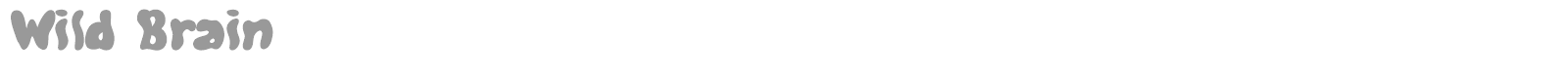 Wild Brain font preview